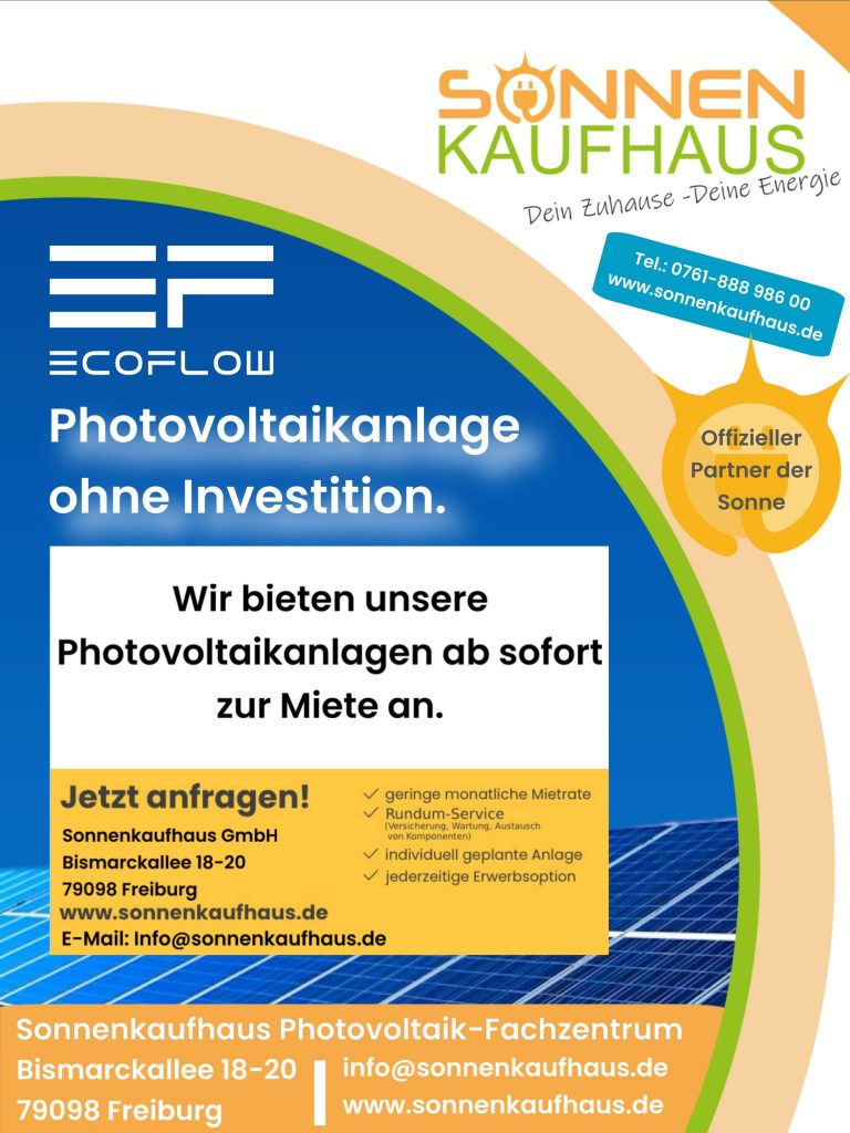 Photovoltaikanlagen mieten beim Sonnenkaufhaus Photovoltaik Fachzentrum Freiburg